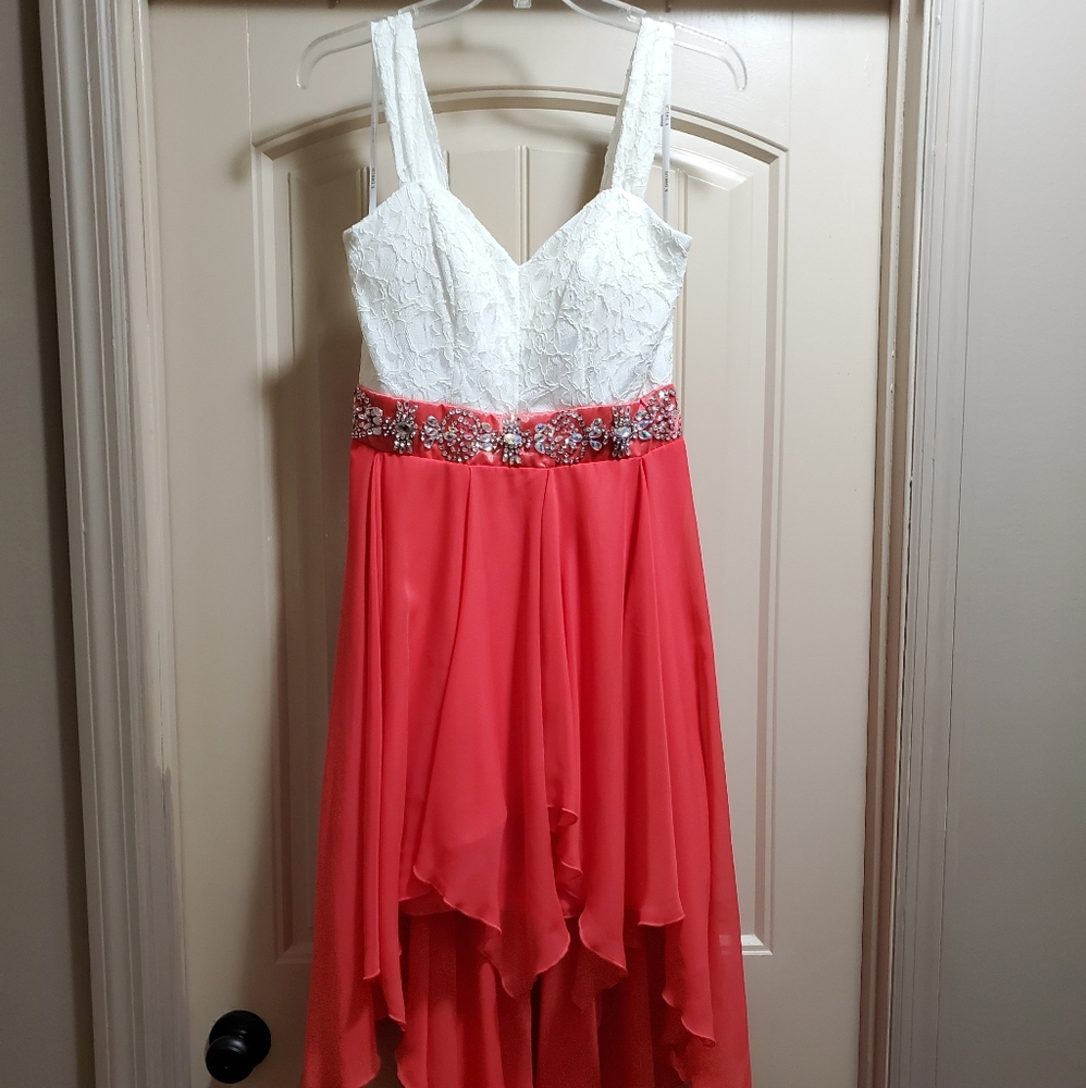 Hi-low prom/homecoming formal dress